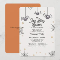 Baby shower d'Halloween neutre Itsy Bitsy Spider