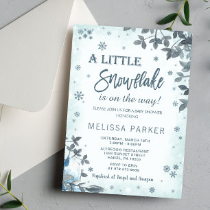 Invitation Baby shower d'hiver