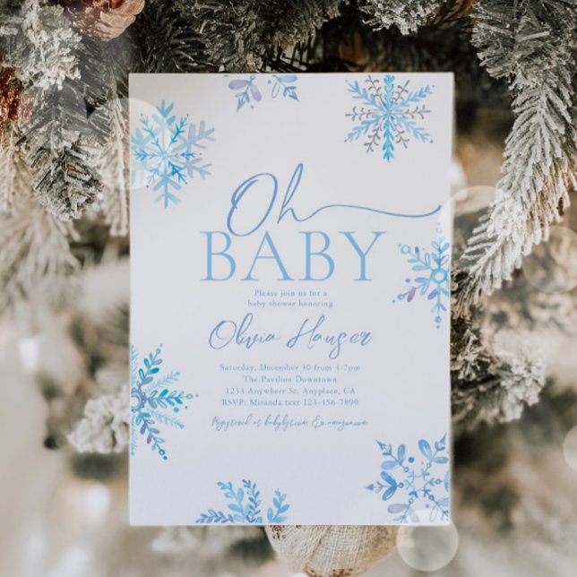 Invitation Baby shower d'hiver (Créateur téléchargé)