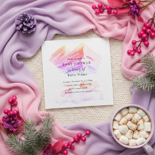 Invitation Baby shower d'hiver des merveilles