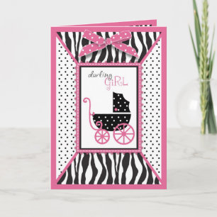Invitation Baby shower d'impression de zèbre et de voiture