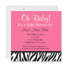 Baby shower d'impression Zebra noir blanc mou
