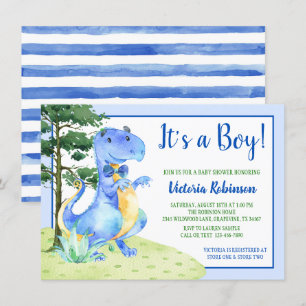 Invitation Baby shower Dinosaur Boy