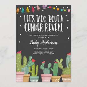 Invitation Baby shower d'invitation à la fête de la révélatio