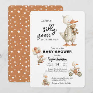 Invitation Baby shower d'oie