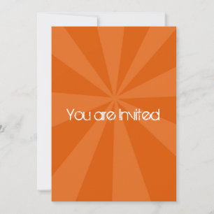 Invitation Baby shower d'Orange Sunburst