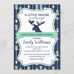 Invitation Baby shower d'orignal