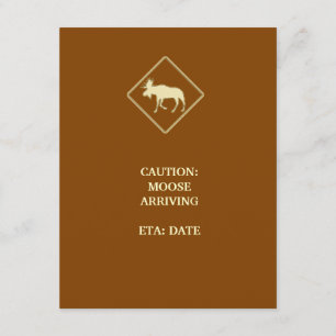 Invitation Baby shower d'orignaux