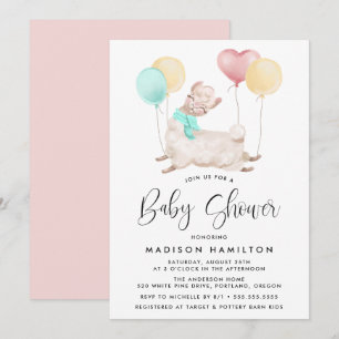 Invitation Baby Shower Douce Lama