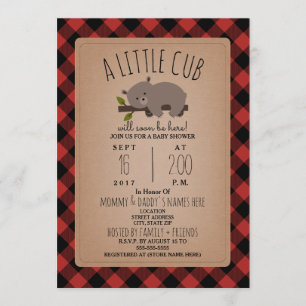 Invitation Baby shower d'oursons à lessive à lisier