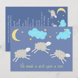 Invitation Baby shower doux et neutre entre les sexes