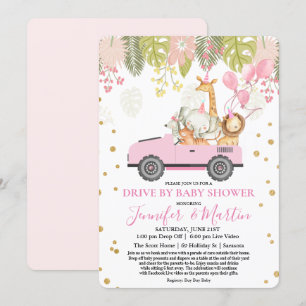 Invitation Baby Shower Drive By Baby Shower Virtuel