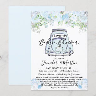 Invitation Baby Shower Drive By Baby Shower Virtuel
