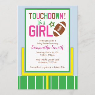 Invitation Baby shower du football Invitation-il est une