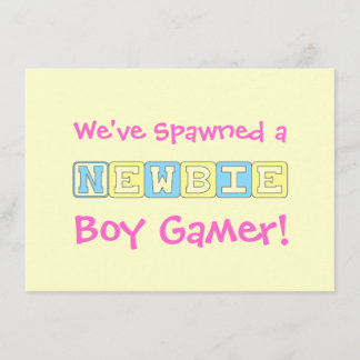 Invitation Baby shower du gamer