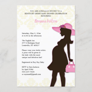 Invitation Baby shower du Kentucky Derby