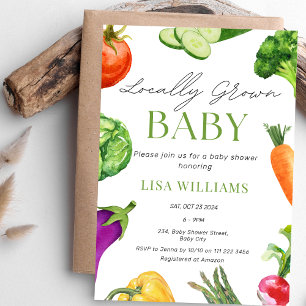 Invitation Baby shower du marché de l'éleveur de bébés local
