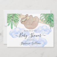 Baby shower du mignon Sloth Boy