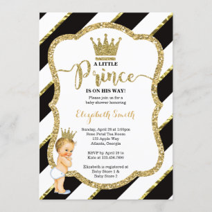 Invitation Baby shower du Petit Prince, Faux Parti