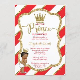 Invitation Baby shower du Petit Prince, Faux Parti