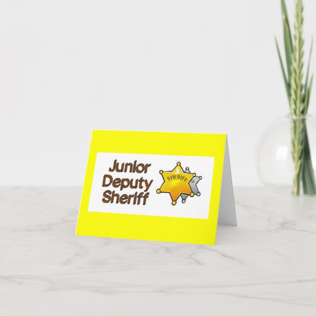 Invitation Baby shower du shérif adjoint junior (Devant)