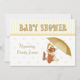 Invitation Baby shower Duck