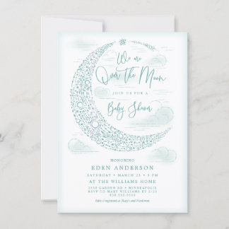 Invitation Baby Shower Élégant et Neutre pour un Enfant sous