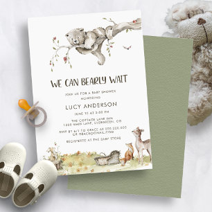 Invitation Baby Shower en Forêt