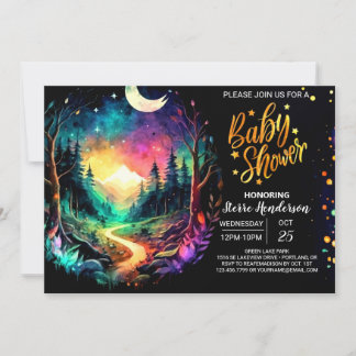 Invitation Baby shower enchanté de Chic Woods