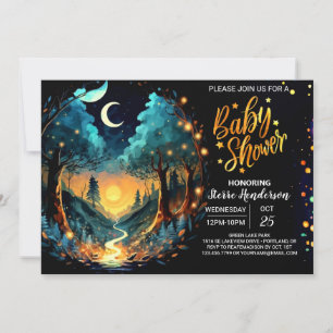Invitation Baby shower enchanté mystique