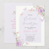 Invitation Baby shower enchantée