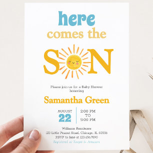 Invitation Baby Shower Ensoleillé