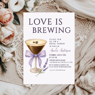 Invitation Baby Shower Espresso Martini
