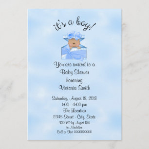 Invitation Baby shower Ethnic Baby Boy