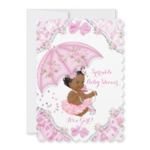 Baby shower ethnique Fleurs de parapluies roses