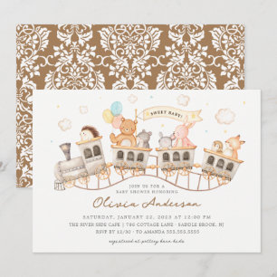 Invitation Baby shower Express Woodland