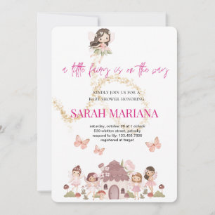 Invitation Baby Shower Fée Enchantée