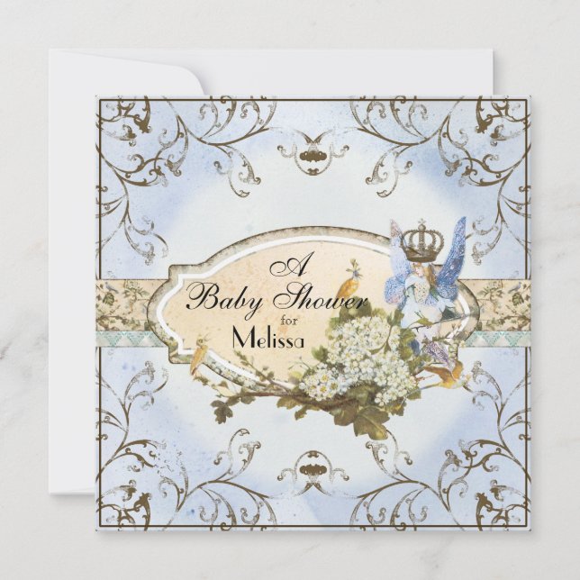 Invitation baby shower - Féerie enchantée Princess (Devant)