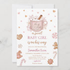 Baby shower féminin d'hiver rose