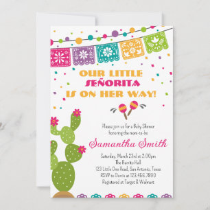 Invitation Baby shower Fiesta