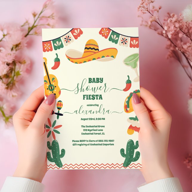 Invitation Baby shower Fiesta mexicain (Créateur téléchargé)