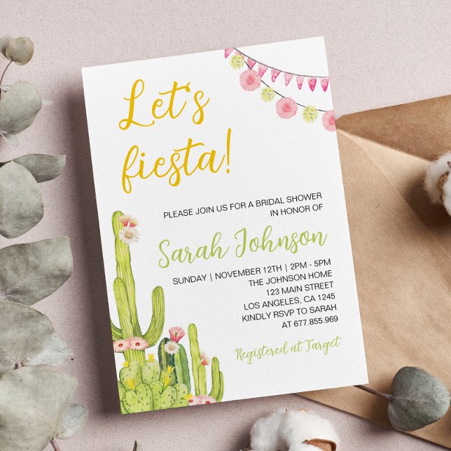 Invitation Baby shower Fiesta mexicaine (Créateur téléchargé)