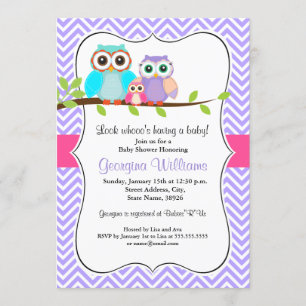 Invitation Baby shower fille chou mignonne rose et