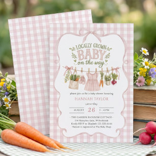Invitation Baby Shower Fille Né Localement