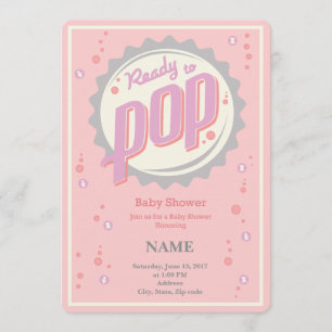 Invitation Baby shower (Fille) - Prêt à faire la p