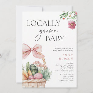 Invitation Baby Shower Fille Produits Locaux