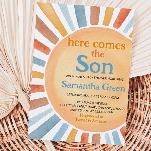 Invitation Baby-Shower Fille Sunshine