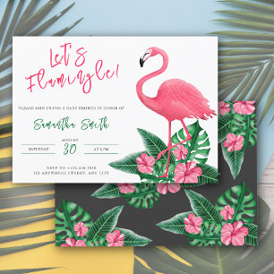 Invitation Baby-Shower Flamant Rose - Flamingleons !