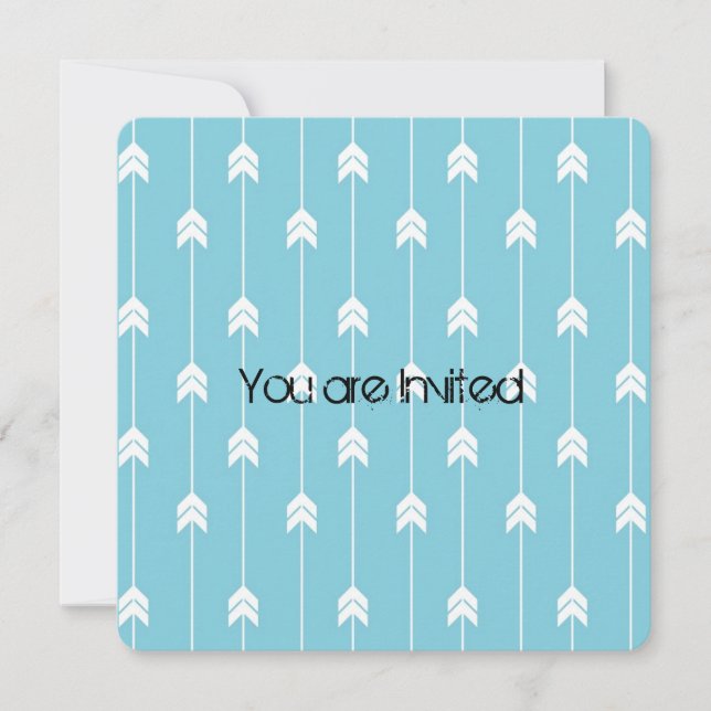 Invitation Baby shower Flèches (Devant)