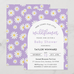 Invitation Baby Shower Fleur de la Passion Daisy